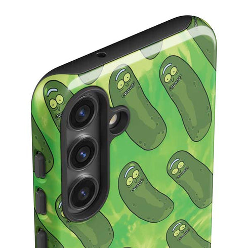 Adult Swim Rick and Morty Pickle Rick Pattern Galaxy S25 Plus Impact Case