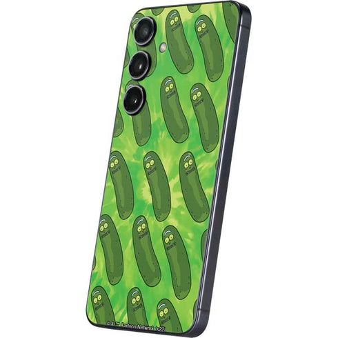 Adult Swim Rick and Morty Pickle Rick Pattern Galaxy S25 Plus Skin