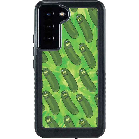 Adult Swim Rick and Morty Pickle Rick Pattern Galaxy S24 Plus Waterproof Case