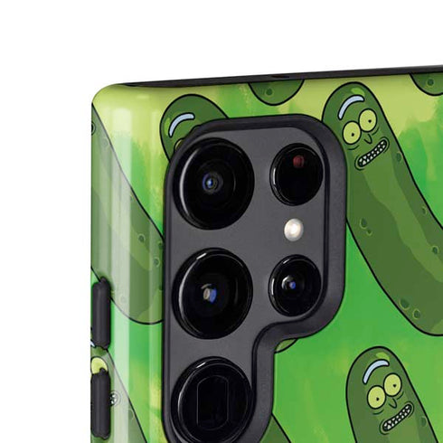 Adult Swim Rick and Morty Pickle Rick Pattern Galaxy S25 Ultra Impact Case