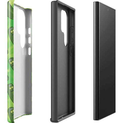 Adult Swim Rick and Morty Pickle Rick Pattern Galaxy S25 Ultra Impact Case