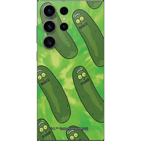 Adult Swim Rick and Morty Pickle Rick Pattern Galaxy S25 Ultra Skin