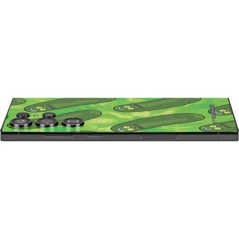 Adult Swim Rick and Morty Pickle Rick Pattern Galaxy S25 Ultra Skin