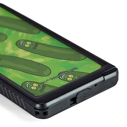 Adult Swim Rick and Morty Pickle Rick Pattern Galaxy S24 Ultra Waterproof Case