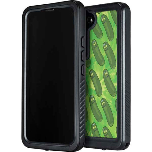 Adult Swim Rick and Morty Pickle Rick Pattern Galaxy S24 Waterproof Case