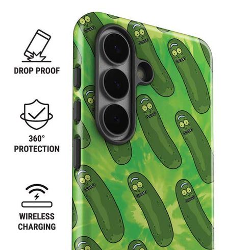 Adult Swim Rick and Morty Pickle Rick Pattern Galaxy S26 Plus Impact Case