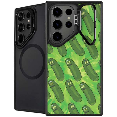 Adult Swim Rick and Morty Pickle Rick Pattern Galaxy S26 Ultra Kickstand Case