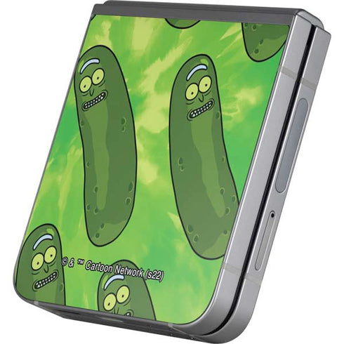 Adult Swim Rick and Morty Pickle Rick Pattern Galaxy Z Flip6 Skin
