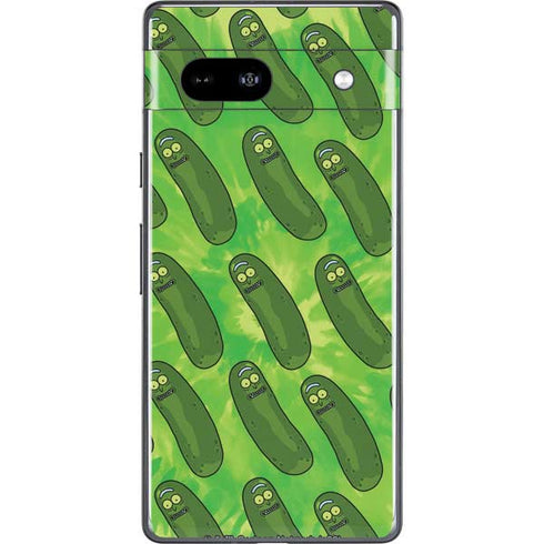 Adult Swim Rick and Morty Pickle Rick Pattern Google Pixel 7a Skin