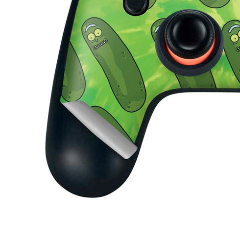 Adult Swim Rick and Morty Pickle Rick Pattern Google Stadia Controller Skin