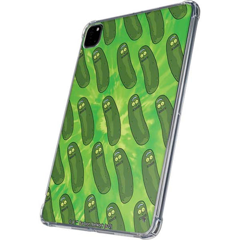 Adult Swim Rick and Morty Pickle Rick Pattern iPad Pro 11in (2024) Clear Case