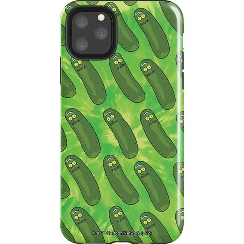 Adult Swim Rick and Morty Pickle Rick Pattern iPhone Cases