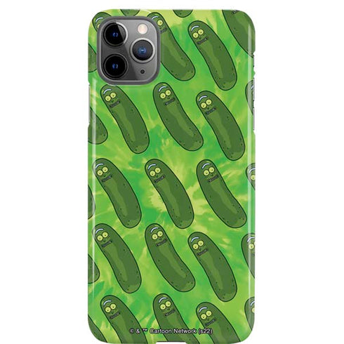Adult Swim Rick and Morty Pickle Rick Pattern iPhone Cases