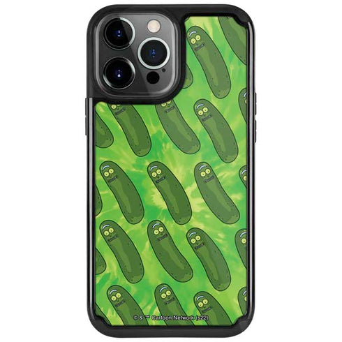 Adult Swim Rick and Morty Pickle Rick Pattern iPhone Cases