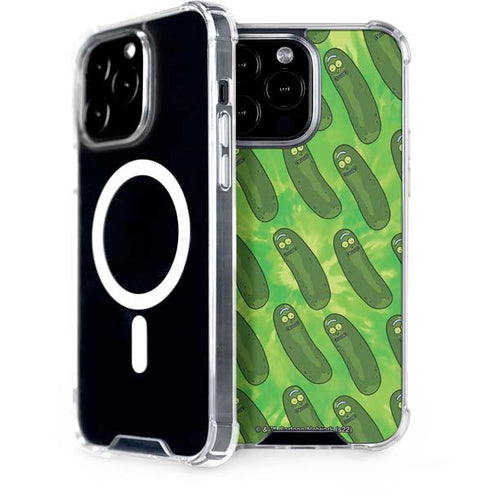 Adult Swim Rick and Morty Pickle Rick Pattern iPhone Cases