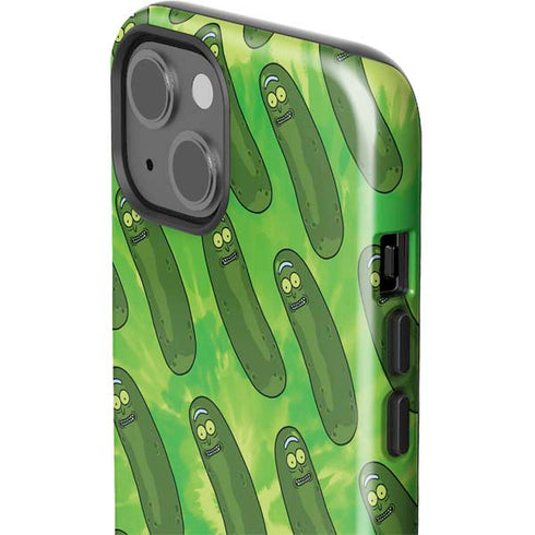 Adult Swim Rick and Morty Pickle Rick Pattern iPhone 15 Impact Case