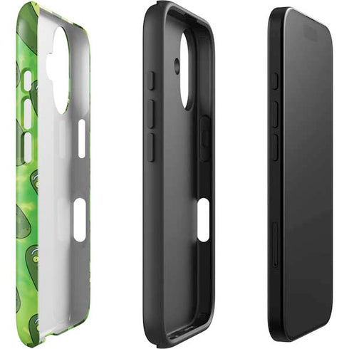 Adult Swim Rick and Morty Pickle Rick Pattern iPhone 16 Impact Case