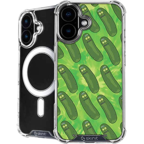 Adult Swim Rick and Morty Pickle Rick Pattern iPhone 16 Plus MagSafe Case