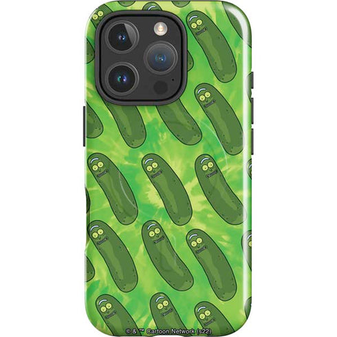 Adult Swim Rick and Morty Pickle Rick Pattern iPhone 16 Pro Magsafe Impact Case