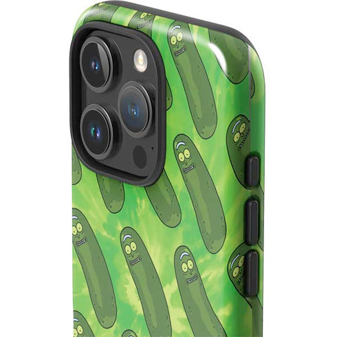 Adult Swim Rick and Morty Pickle Rick Pattern iPhone 16 Pro Max Impact Case