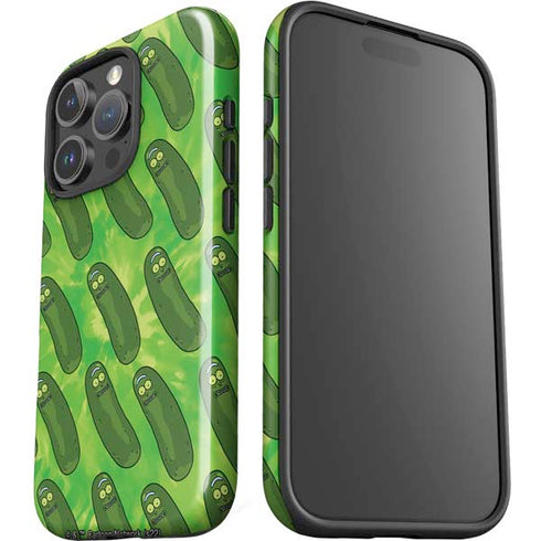 Adult Swim Rick and Morty Pickle Rick Pattern iPhone 16 Pro Max Impact Case