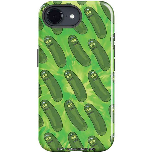 Adult Swim Rick and Morty Pickle Rick Pattern iPhone 16e Impact Case