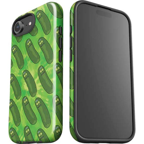 Adult Swim Rick and Morty Pickle Rick Pattern iPhone 16e Impact Case