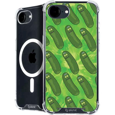 Adult Swim Rick and Morty Pickle Rick Pattern iPhone 16e MagSafe Case