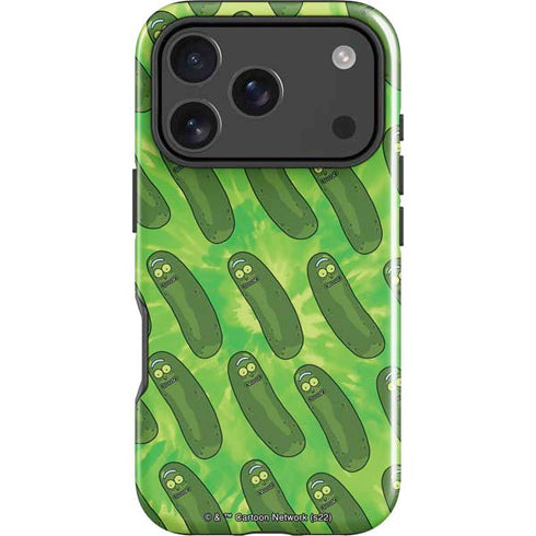 Adult Swim Rick and Morty Pickle Rick Pattern iPhone 18 Pro Impact Case