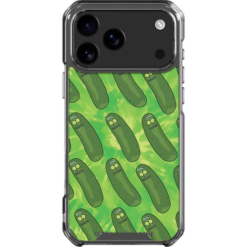Adult Swim Rick and Morty Pickle Rick Pattern iPhone 18 Pro Max Clear Case