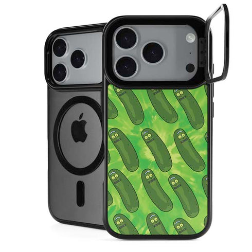 Adult Swim Rick and Morty Pickle Rick Pattern iPhone 18 Pro Max Kickstand Case