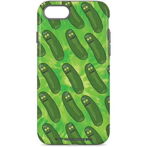 Adult Swim Rick and Morty Pickle Rick Pattern iPhone Cases