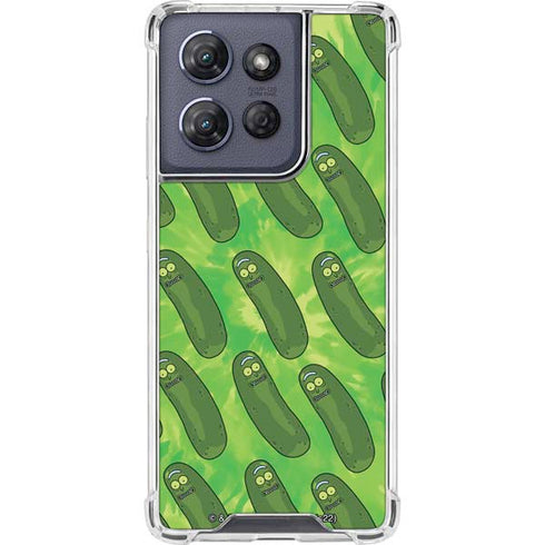 Adult Swim Rick and Morty Pickle Rick Pattern Moto G Power 5G (2025) Clear Case