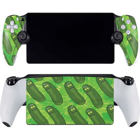 Adult Swim Rick and Morty Pickle Rick Pattern PlayStation Portal Remote Player Skin