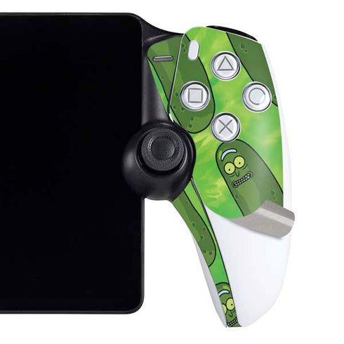 Adult Swim Rick and Morty Pickle Rick Pattern PlayStation Portal Remote Player Skin