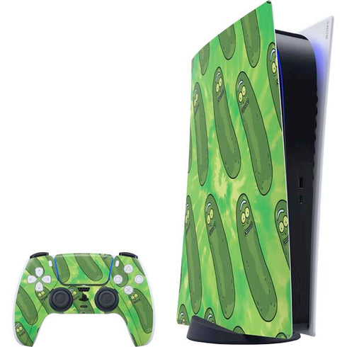 Adult Swim Rick and Morty Pickle Rick Pattern PlayStation PS5 Skins