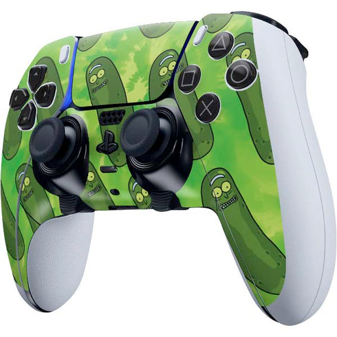Adult Swim Rick and Morty Pickle Rick Pattern PS5 DualSense Edge Pro Controller Skin