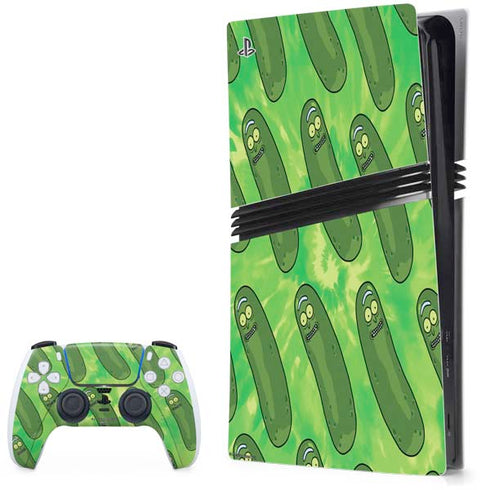 Adult Swim Rick and Morty Pickle Rick Pattern PS5 Pro Bundle Skin