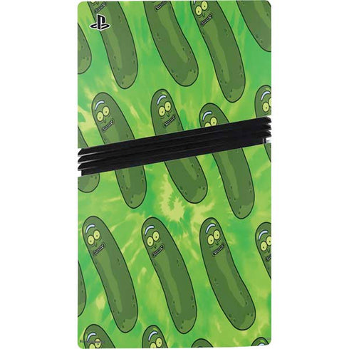 Adult Swim Rick and Morty Pickle Rick Pattern PS5 Pro Console Skin