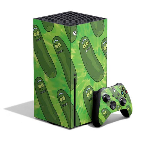 Adult Swim Rick and Morty Pickle Rick Pattern Xbox Series X Skins