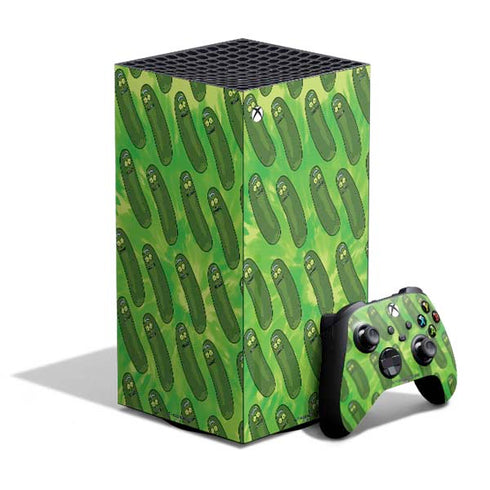 Adult Swim Rick and Morty Pickle Rick Pattern XBox Series X Digital Edition Bundle Skin