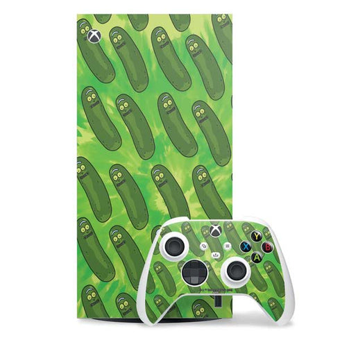 Adult Swim Rick and Morty Pickle Rick Pattern Xbox Series X Skins