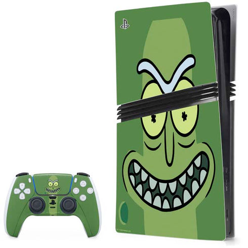 Adult Swim Rick and Morty Pickle Rick PS5 Pro Bundle Skin