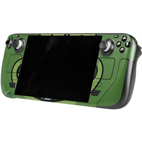 Adult Swim Rick and Morty Pickle Rick Steam Deck Handheld Gaming Computer OLED Skin