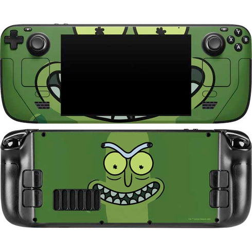 Adult Swim Rick and Morty Pickle Rick Steam Deck Handheld Gaming Computer Skin