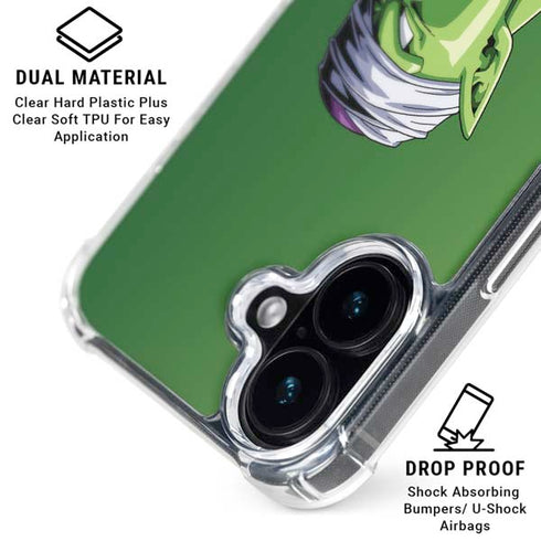 Dragon Ball Z Picolo Portrait iPhone 16 Clear Case