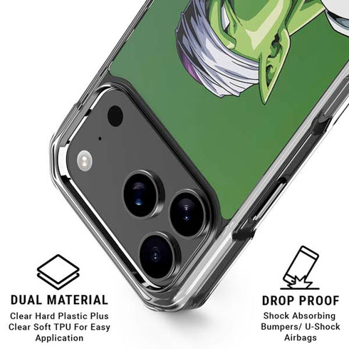 Dragon Ball Z Picolo Portrait iPhone 18 Pro Clear Case