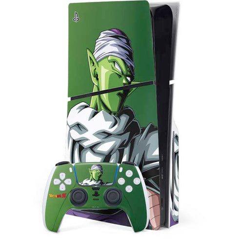 Dragon Ball Z Picolo Portrait PS5 Slim Disk Bundle Skin
