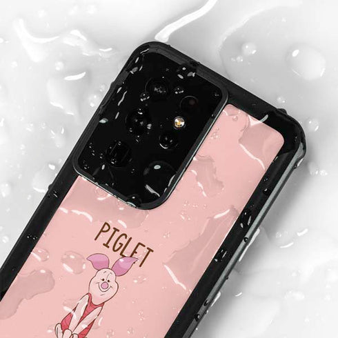 Disney Winnie the Pooh Piglet Portrait Galaxy S24 Ultra Waterproof Case