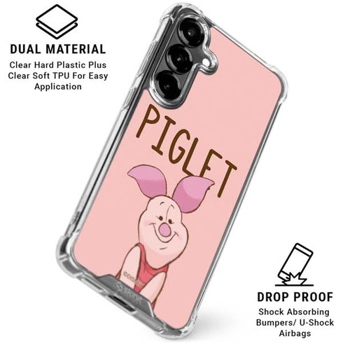 Disney Winnie the Pooh Piglet Portrait Galaxy S26 Clear Case